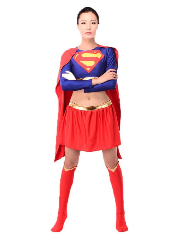 Sexy Supergirl Halloween Cosplay Costume